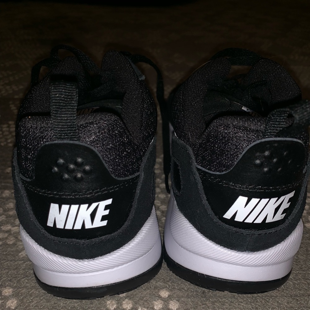 Black Nike running shoes